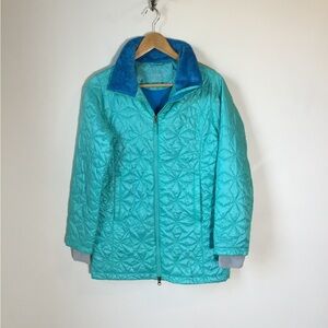 LL bean Girls Teal Lightweight Puffer‎ Jacket